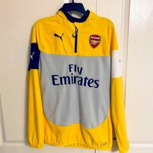 Arsenal Puma 1/4 Fleece Training Jacket, Size M, New Condition